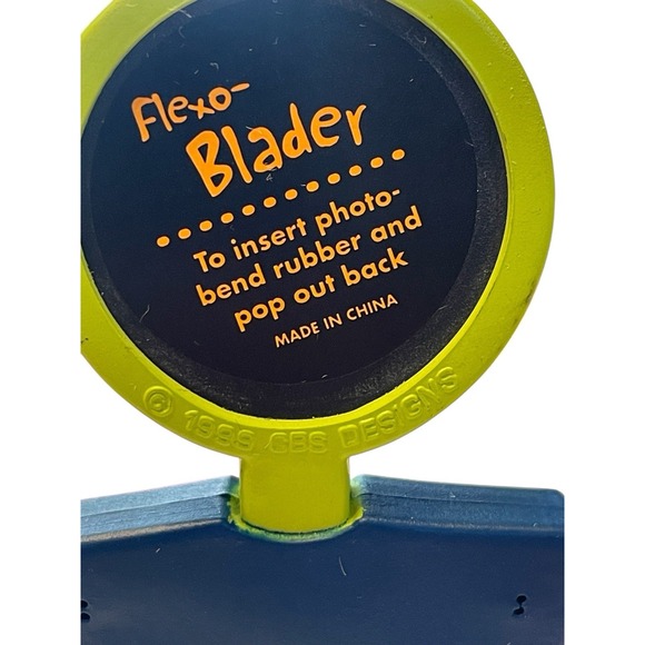 CBS Design 1999 Flexo Buddies Photo Frame Bendable Roller Flexo Blader  5.5" Y2K - Picture 5 of 7